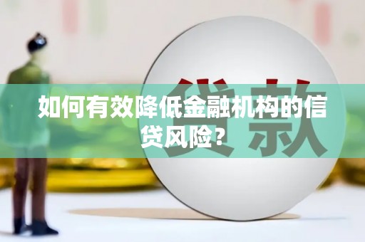 西区如何有效降低金融机构的信贷风险？