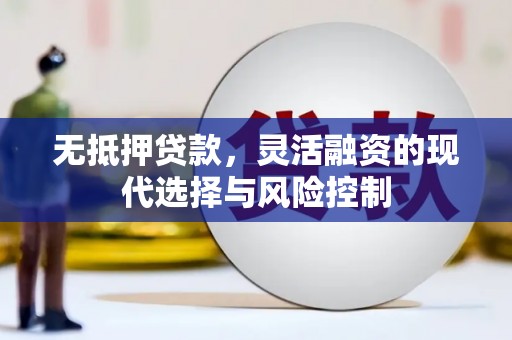 西区无抵押贷款，灵活融资的现代选择与风险控制