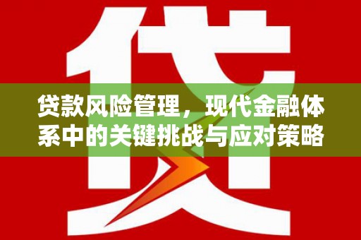 西区贷款风险管理，现代金融体系中的关键挑战与应对策略