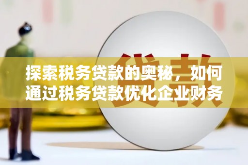 西区探索税务贷款的奥秘，如何通过税务贷款优化企业财务