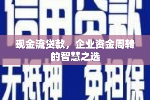 西区现金流贷款，企业资金周转的智慧之选