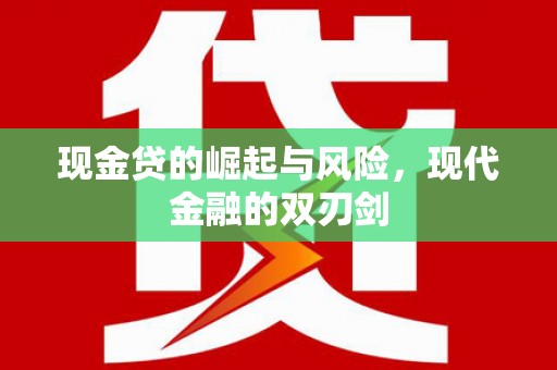 西区现金贷的崛起与风险，现代金融的双刃剑