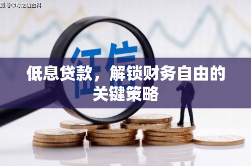 西区低息贷款，解锁财务自由的关键策略