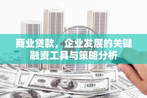 西区商业贷款，企业发展的关键融资工具与策略分析
