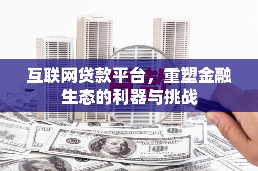 西区互联网贷款平台，重塑金融生态的利器与挑战