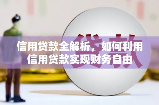 西区信用贷款全解析，如何利用信用贷款实现财务自由